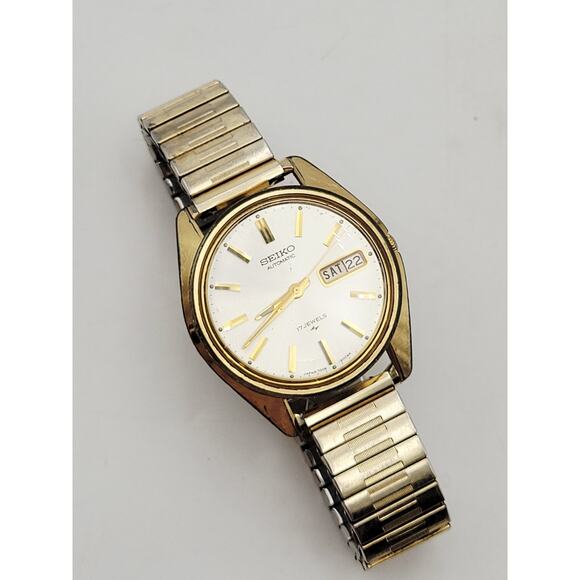 SEIKO Watch 7006-8007 Automatic Day Date Men's 1/40 10KT RGP Discontinued JAPAN - Picture 11 of 16